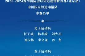 短道速滑世界杯北京站中国队名单图片
