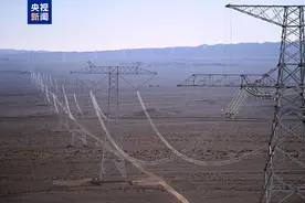 哈密—重庆±800千伏特高压直流输电线路工程新疆段实现全线贯通图片