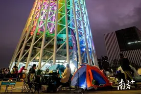 “小蛮腰”下露营！广州塔引领城市新春“微”度假潮流图片