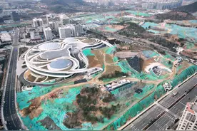 “大飞碟”已建成，一旁的山体公园加速“蜕变”图片