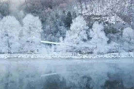 辽宁本溪：雾凇美如画图片