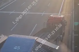 高架上修理故障车，高速上放三角牌，上海“二次事故”出人命！图片