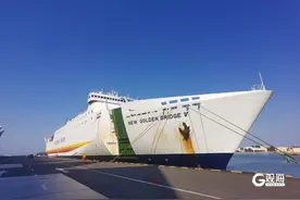 新政实施首日，首批韩国游客从青岛邮轮母港免签入境图片