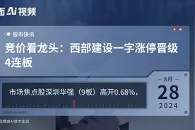 竞价看龙头：西部建设一字涨停晋级4连板视频封面