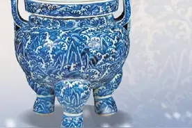 海浪卷起千堆雪的一瞬定格文物上图片