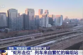 货运列车丝滑“蛇形走位”火了 网友：这波操作我给满分！图片