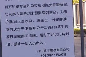 万科回应：“杭州湖印光年府项目停工告示”内容不属实图片