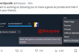 史诗级加强？Steam将允许玩家向好友隐藏单独的游戏图片