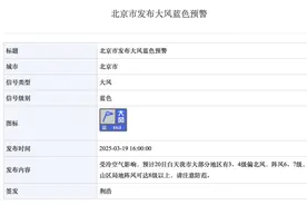 北京发布大风蓝色预警！明天北京花粉浓度，“高到很高”图片
