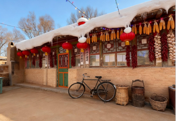 秒回80年代！伊金霍洛喊你到“雪村”过冬