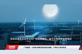 广西能源：公司前3季度经营业绩已披露，不存在ST退市情况视频封面