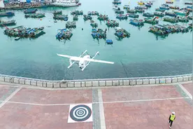无人机送海鲜图片