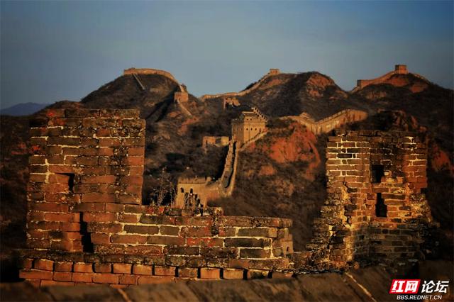 在金山岭长城，追一场最美的日落