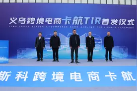 小商品新增出口通道 浙江首票“TIR+跨境电商”货物顺利发运图片