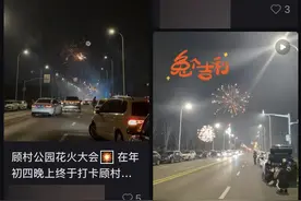 顾村公园成上海“网红”烟花燃放地，警方多举措保障“烟花快乐”图片
