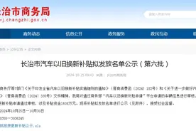 公示！事关汽车以旧换新补贴图片