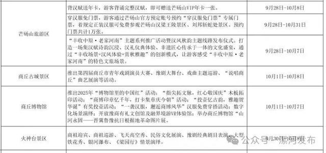 免票！半价！河南国庆假期超全攻略来了