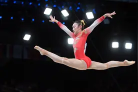 巴黎奥运会体操女子平衡木决赛：中国选手周雅琴获得亚军图片
