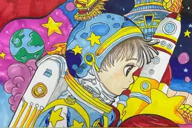 绘画：童心筑梦，心向未来｜烟台中小学生“才艺秀”作品选登图片