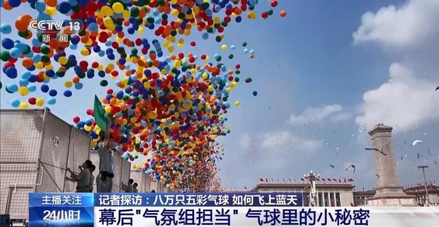 记者探访｜八万只五彩气球如何飞上蓝天？