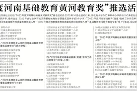 “2023年度河南基础教育黄河教育奖”推选活动获奖公告图片