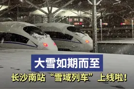长沙南站“雪域列车”上线啦！图片