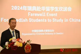 中国驻瑞典大使馆举办2024年赴华留学生欢送会图片