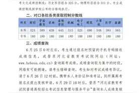 2025年河北高考分数线公布！图片