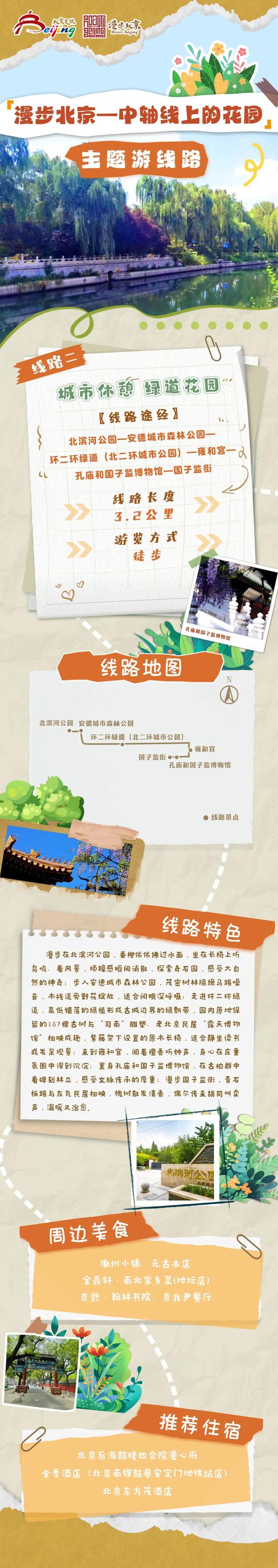 北京文旅局发布十条“漫步北京·中轴线上的花园”主题游线路