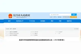 湖北省宜昌市市场监督管理局食品安全监督抽检信息公告 （2024年第6期）图片