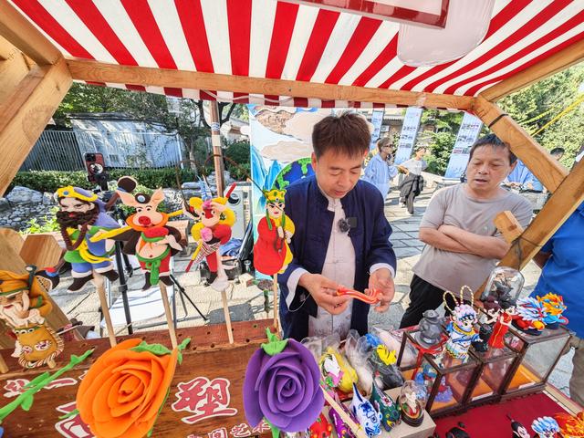 模式口古街迎来辽宁义县文化交流展