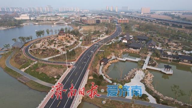 济南鹊山生态文化区一期项目建设如火如荼