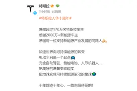 特斯拉入华十周年，中国车主超170万名图片