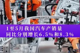 1至5月我国汽车产销量同比分别增长6.5%和8.3%图片