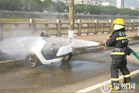 网购改装电动车 行驶中自燃图片