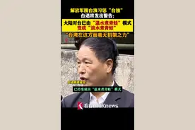 台退将：大陆对台模式变成“滚水煮青蛙”图片