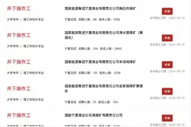 宁夏煤业工作人员回应井下操作工应聘热：确有录用硕士研究生图片