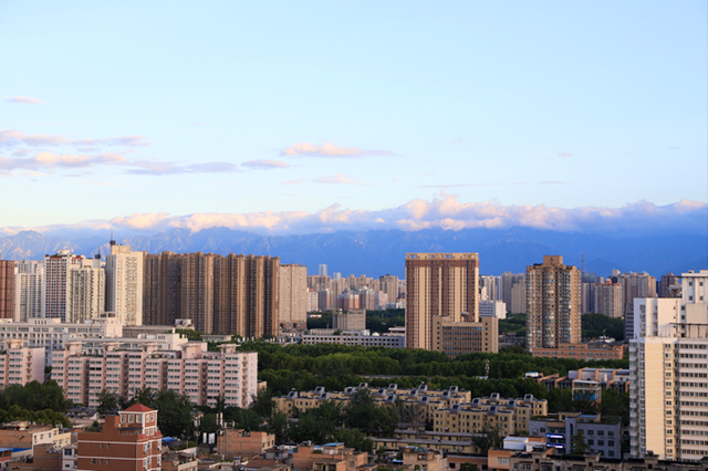 组图｜一抹夕阳美如画 又被西安的天空美到了
