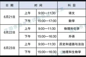 明日中考！@辽宁考生与家长，今天必读→图片