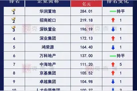 深圳2023年二十强房企门槛降低，华润居首，民企鸿荣源进前五图片