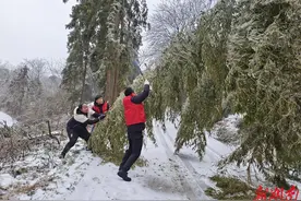 宁乡市资福镇：冰雪中的守望相助，迎来除夕雪后晨光图片