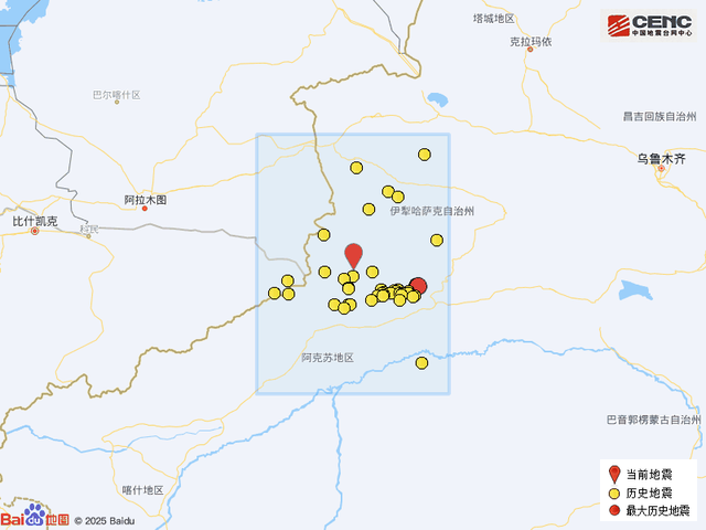 新疆伊犁州昭苏县发生3.6级地震