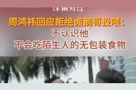 周鸿祎回应拒绝卤鹅哥投喂：不会吃陌生人的无包装食物图片