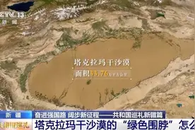 为沙漠“锁边”！塔克拉玛干沙漠的“绿色围脖”怎么织？图片