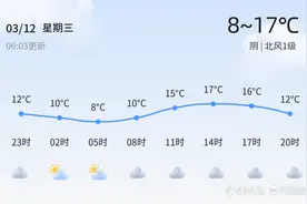 济宁今日阴有霾，植树节注意防护，明日气温略升图片