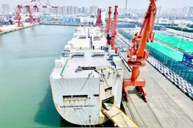 新航线+ 新模式+新纪录！山东港口一季度新能源汽车出口作业量实现快速增长图片