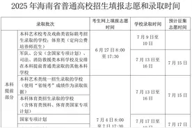 海南高招录取工作7月9日启动，相关解读→图片