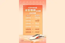 2025年元旦出游火车票明天起售！抢票时间表→图片