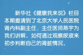健康我来说丨如何通过观察尿液来初步判断肾脏情况？图片