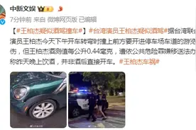 台媒：台湾演员王柏杰疑似酒驾，已因公共危险罪嫌被移送法办图片